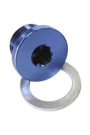 Aeroflow M12 x 1.5mm Low Profile Hex Plug - Black Holiday Sale