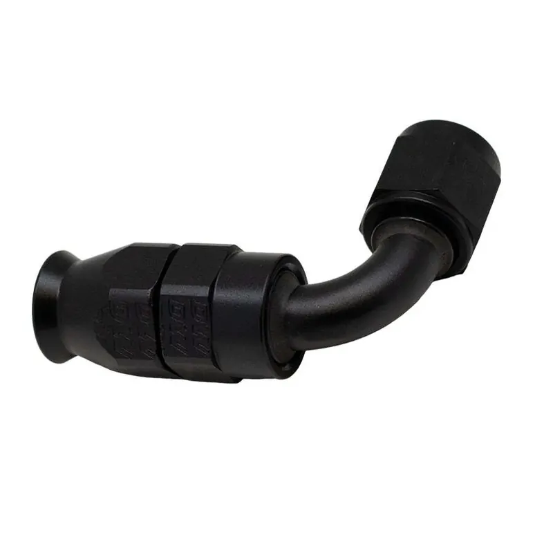 Fan Favorite Deatschwerks 6AN Female Swivel 90-Degree Hose End PTFE Anodized Matte Black