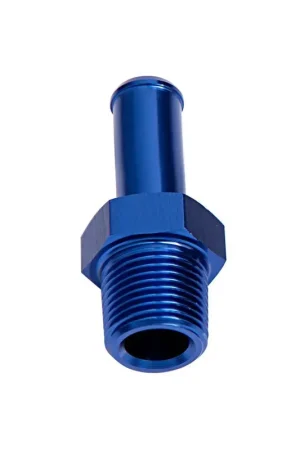 Aeroflow Straight 1/2" NPT Male to 1/2" Barb Adapter - Black Fast Shipping