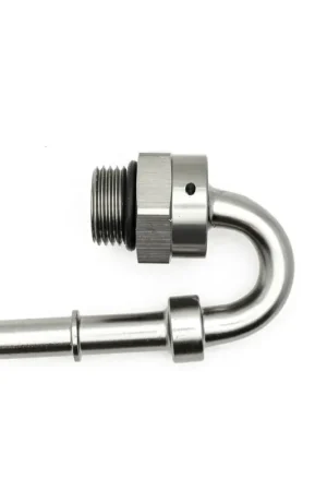 Genuine Deatschwerks 180 Deg 8AN ORB to 3/8" Male EFI Quick Connect Adapter w/O-Ring