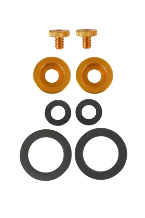 Professional Grade Stilo PEAK COLORED SCREW KIT- Gold This screw kit is designed to be specifically used with the ST5 Peak. Finished in a Gold anodized finish.
