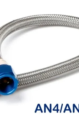 NOS Stainless Steel Braided Hose -4AN 6-foot Blue Stainless Steel Braided Hoses Mega Sale