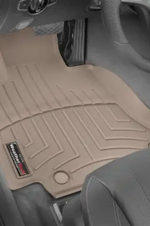 Genuine WeatherTech 2020+ Audi A5/S5 Rear (2nd Row) FloorLiners - Tan (COUPE ONLY) | Graveyard Performance
